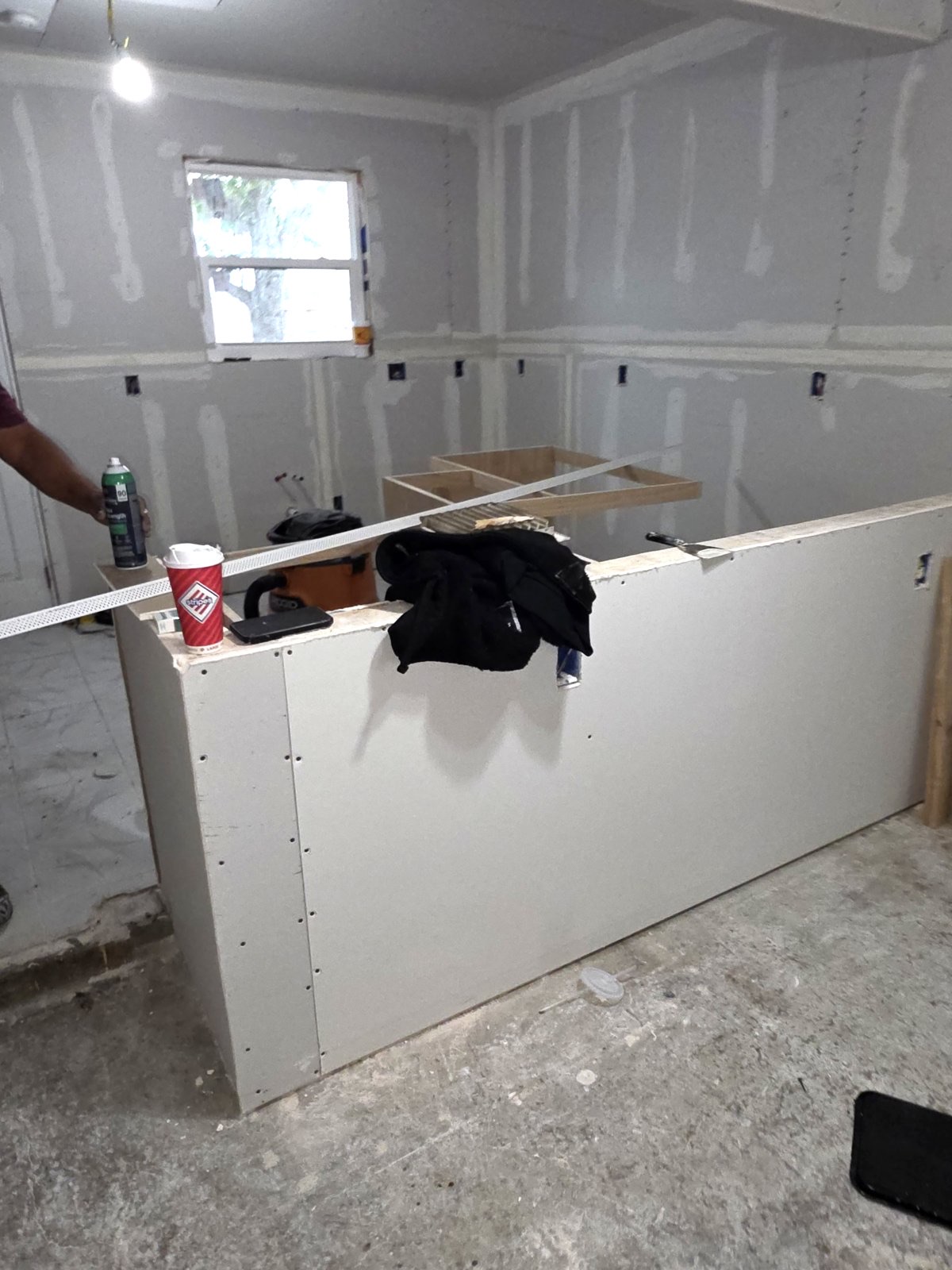 Commercial buildout in progress
